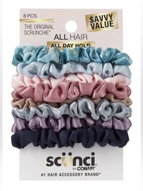 Scunci Mini Matte Satin Scrunchies